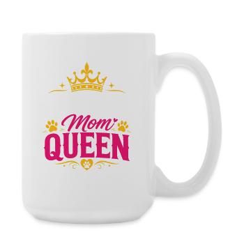 Malinois Mom Queen - Large Mug 440 ml - white - Right