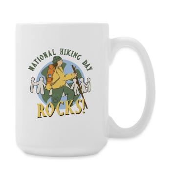Randonnée d’une journée Randonnée - Grande tasse 440 ml - blanc - Droite