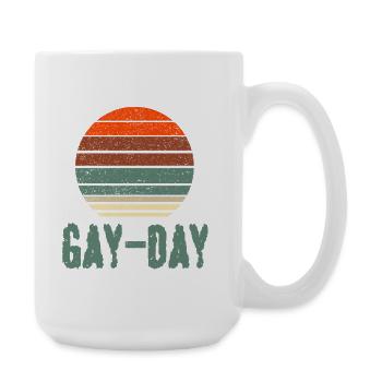 Gay Day - Große Tasse 440 ml - Weiß - Rechts