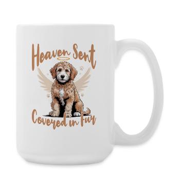 Goldendoodle Dog Breed - Large Mug 440 ml - white - Right