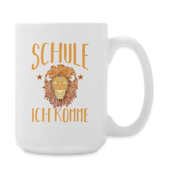 Kita Erste Klasse Löwe Schüler Kindergarten - Große Tasse 440 ml - Weiß - Rechts