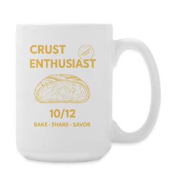 Sourdough Bread Baking Baker Crust Enthusiast - Large Mug 440 ml - white - Right