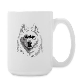 Husky - Große Tasse 440 ml - Weiß - Rechts
