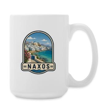 Naxos Grèce Fêtes Portara Apollon - Grande tasse 440 ml - blanc - Droite