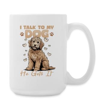 Goldendoodle Dog Breed - Large Mug 440 ml - white - Right