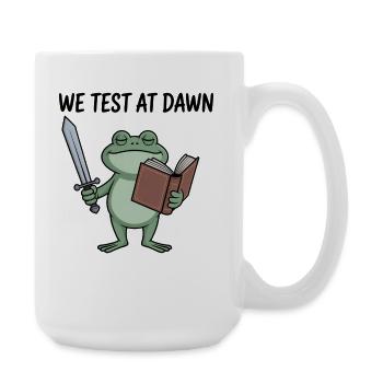 Le Chevalier Grenouille à l’Aube lit à l’aube - Grande tasse 440 ml - blanc - Droite