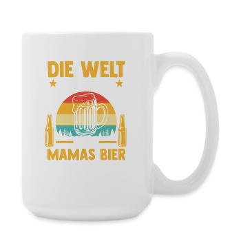 Bier Bierliebhaberin Mutter Mama - Große Tasse 440 ml - Weiß - Rechts