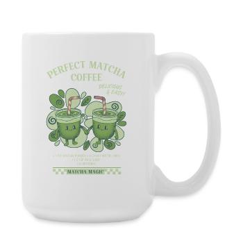 Perfect Matcha Coffee Delicious And Easy Matcha - Large Mug 440 ml - white - Right