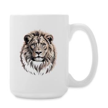 Lion's Head - Large Mug 440 ml - white - Right