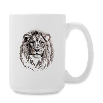 Lion - Large Mug 440 ml - white - Right