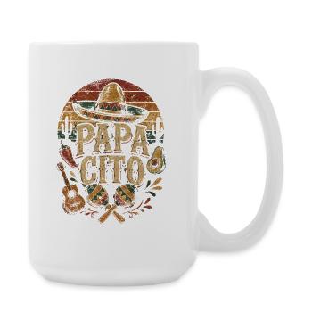 PAPA CHITO Fiesta Vintage Mexiko - Große Tasse 440 ml - Weiß - Rechts