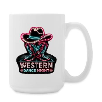 Western Dance Night - Large Mug 440 ml - white - Right