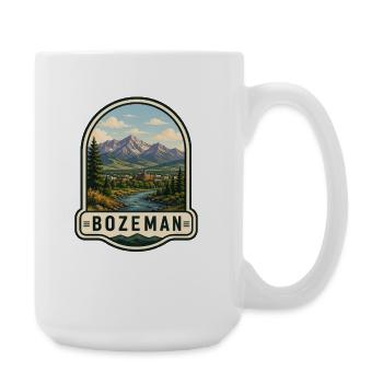 Traumhafte Bozeman Montana Nationalpark Reise Berg - Große Tasse 440 ml - Weiß - Rechts