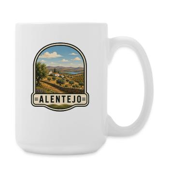 Alentejo Portugal Vintage Reisen Geheimtipps Weinr - Große Tasse 440 ml - Weiß - Rechts