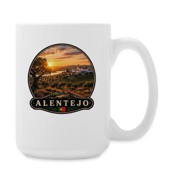Alentejo Portugal Vintage Reisen Geheimtipp  - Große Tasse 440 ml - Weiß - Rechts