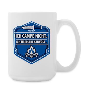 I just like camping - Large Mug 440 ml - white - Right