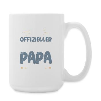 Offizieller Dackel Papa - Große Tasse 440 ml - Weiß - Rechts
