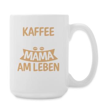 Kaffee Kaffeeliebhaber Mutter Mama - Große Tasse 440 ml - Weiß - Rechts