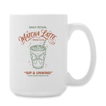 Daily Ritual Matcha Latte Social Club Sip And - Large Mug 440 ml - white - Right