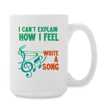 sänger musiklehrer musik sängerin chor - Große Tasse 440 ml - Weiß - Rechts