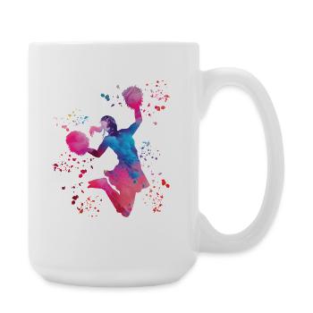 Cheerleader Cheer Mom Cheerleading - Large Mug 440 ml - white - Right