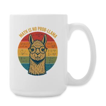 Les maths ne sont pas un t-shirt de prof de maths à problèmes - Grande tasse 440 ml - blanc - Droite