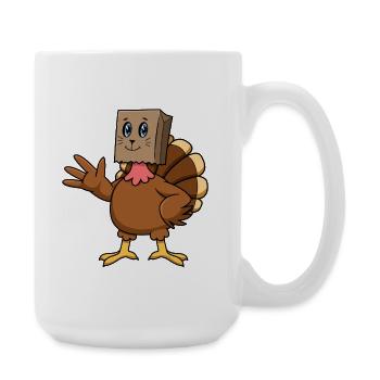Graphique de Thanksgiving de Miaou Miaou Dinde Chat - Grande tasse 440 ml - blanc - Droite