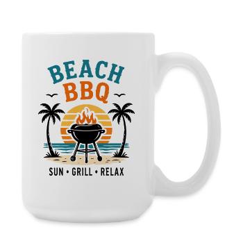 Beach BBQ Sun Grill Relax Grillmeister - Large Mug 440 ml - white - Right