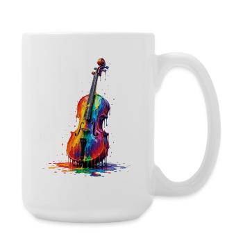 Alto avec de la peinture qui goutte - Grande tasse 440 ml - blanc - Droite