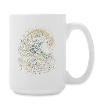 Chansons marines de chœur de bidonvilles - Grande tasse 440 ml - blanc - Droite