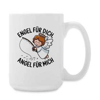  Engel Für Dich Angel Für Mich Lustiger Angel - Große Tasse 440 ml - Weiß - Rechts