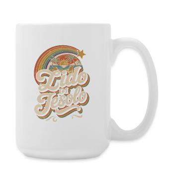 Lido di Jesolo Retro Sunset - Große Tasse 440 ml - Weiß - Rechts