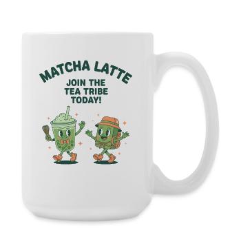 Matcha Latte Join The Tea Tribe Today Matcha Lover - Large Mug 440 ml - white - Right