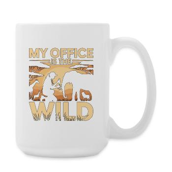 Wildlife Vet My Office Is The Wild Wildlife Care - Large Mug 440 ml - white - Right