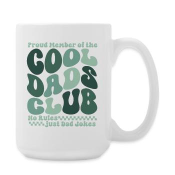 Cool Dads Club - Papa Vatertag Geschenk - Große Tasse 440 ml - Weiß - Rechts