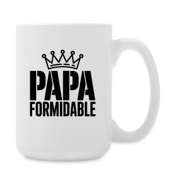 Papa Formidable Fête des Pères - Grande tasse 440 ml - blanc - Droite