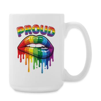 Mois de la fierté LGBT - Fier ! - Grande tasse 440 ml - blanc - Droite