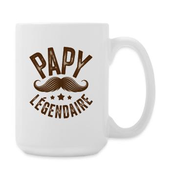 Opa Legendärer Vatertag - Große Tasse 440 ml - Weiß - Rechts