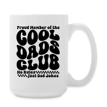 Cool Dads Club - Papa Vatertag Geschenk - Große Tasse 440 ml - Weiß - Rechts