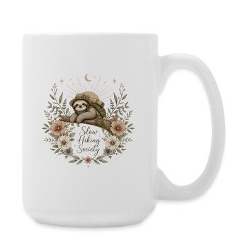 Société de la Randonnée Lente Art du Paresseux - Grande tasse 440 ml - blanc - Droite