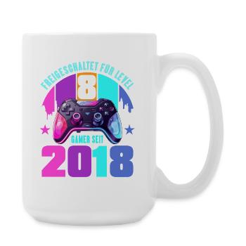 8. Geburtstag Junge Mädchen - Große Tasse 440 ml - Weiß - Rechts