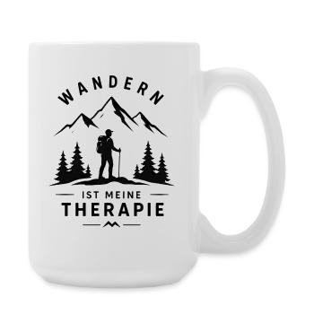 Wandern naturverbundenes Design - Große Tasse 440 ml - Weiß - Rechts