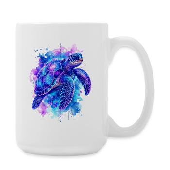 Sea turtle, turtle, water turtle - Large Mug 440 ml - white - Right