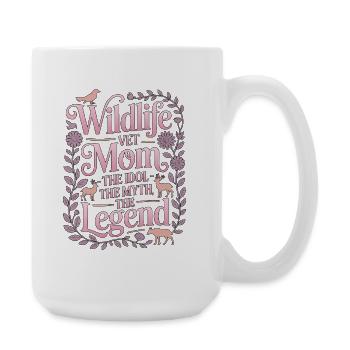 Wildlife Vet Mom The Idol The Zoo Veterinarian - Large Mug 440 ml - white - Right