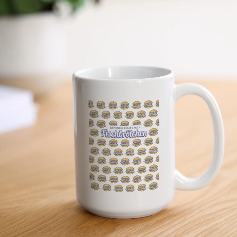 Fischbrötchen mit Matjes oder Bismarckhering Große Tasse 440 ml