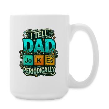 Blagues de papa Chimie du tableau périodique Humour de nerd - Grande tasse 440 ml - blanc - Droite