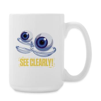 See Clearly Eye Graphic - Large Mug 440 ml - white - Right