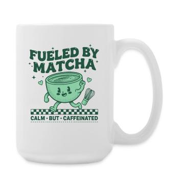 Fueled By Matcha Calm But Caffeinated Matcha Tea - Large Mug 440 ml - white - Right