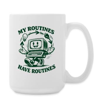Routines pour Routines | Automatisation - Grande tasse 440 ml - blanc - Droite