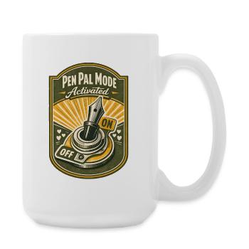 Penpal Mode On | Pen Pal - Large Mug 440 ml - white - Right